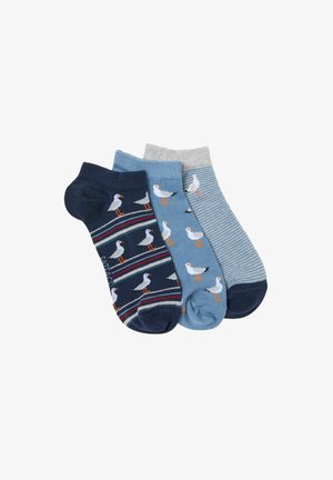 FatFace, 3 PAIRS OF SEAGULL TRAINER SOCKS - Sneaker-Socken - blue