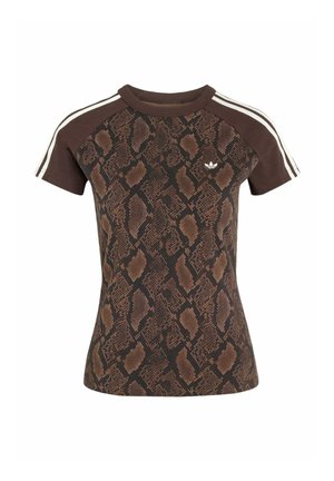 adidas Originals, SNAKE PRINT CALI - T-shirts print - earth strata   aurora coffee