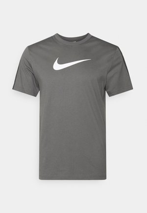 REPEAT TEE - T-shirt con stampa - iron grey/iron grey/white