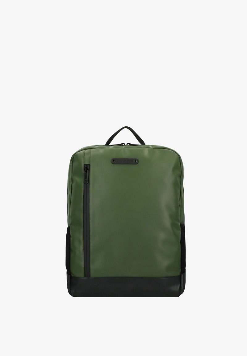Greenburry UPCYCLED TARPAULIN 39.5 CM LAPTOPFACH - Zaino - olive black