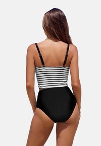 Cupshe STRIPED SET - Bikini - black white