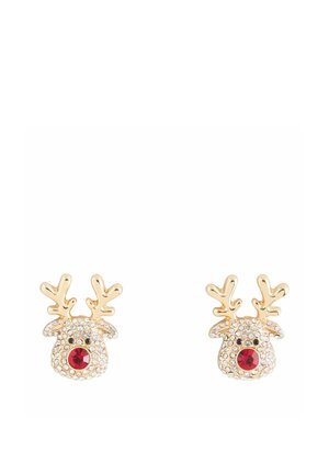 Next, CHRISTMAS REINDEER STUD EARRINGS - Earrings - gold tone