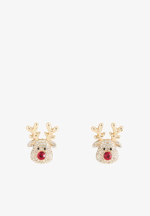 Next, CHRISTMAS REINDEER STUD EARRINGS - Earrings - gold tone