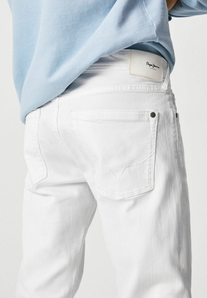 Herren Skinny Fit | Pepe Jeans STANLEY Jeans Straight Leg white/blue denim - WS42449 Herren Skinny Fit | Pepe Jeans STANLEY Jeans Straight Leg white/blue denim - WS42449