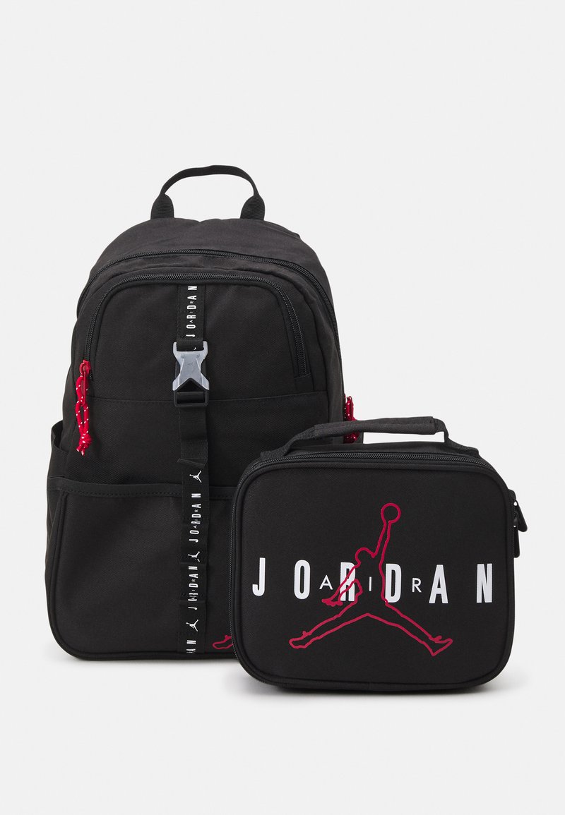 Jordan LUNCH BACKPACK UNISEX SET - Tagesrucksack - black/schwarz ...