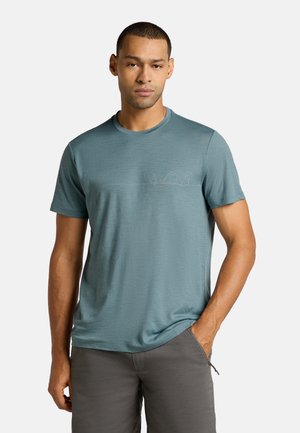 icebreaker T-shirt print - blue ash