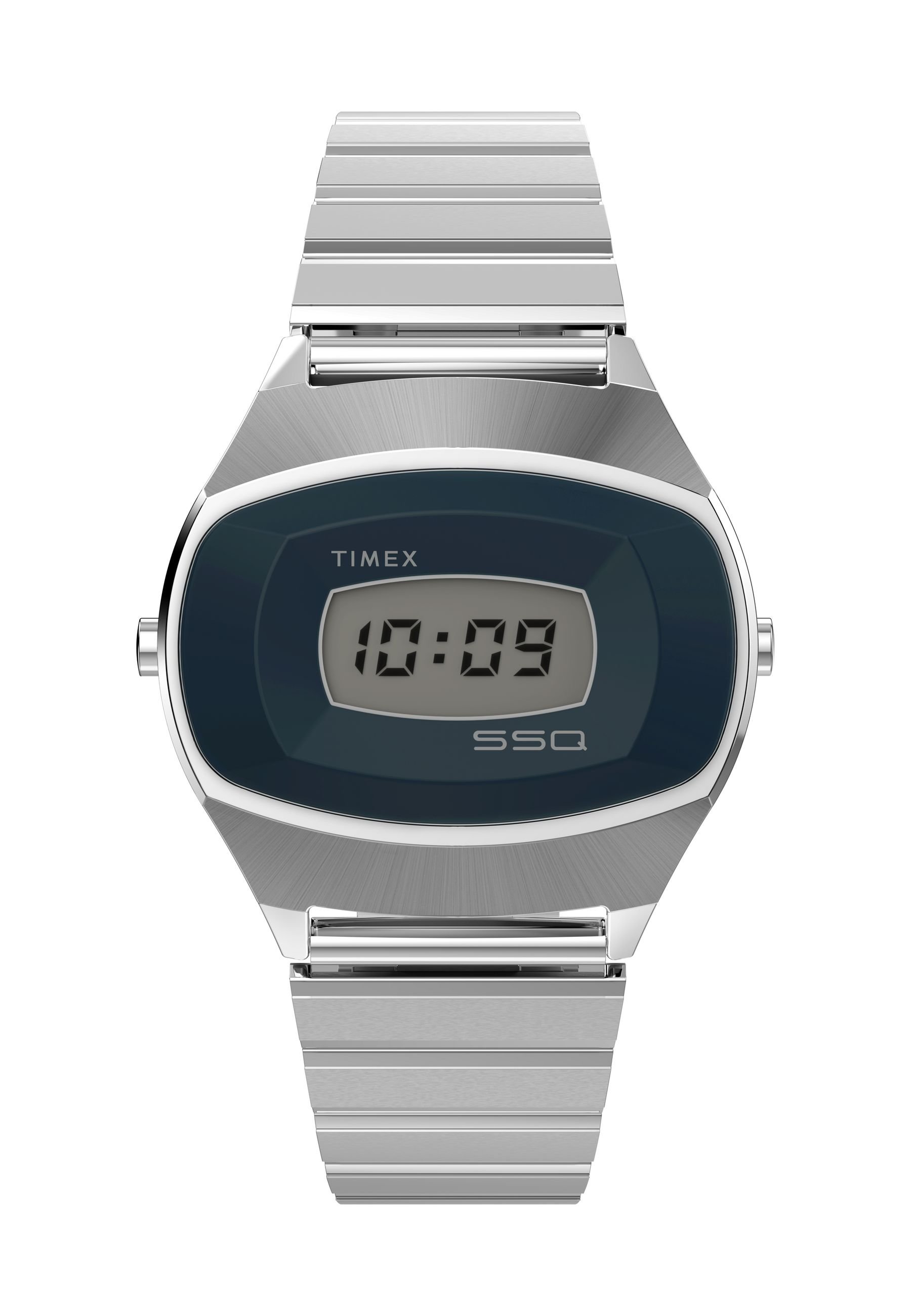 TIMEX SSQ デジタル腕時計 シルバー Timex SSQ REISSUE - Montre à affichage digital - silver-coloured
