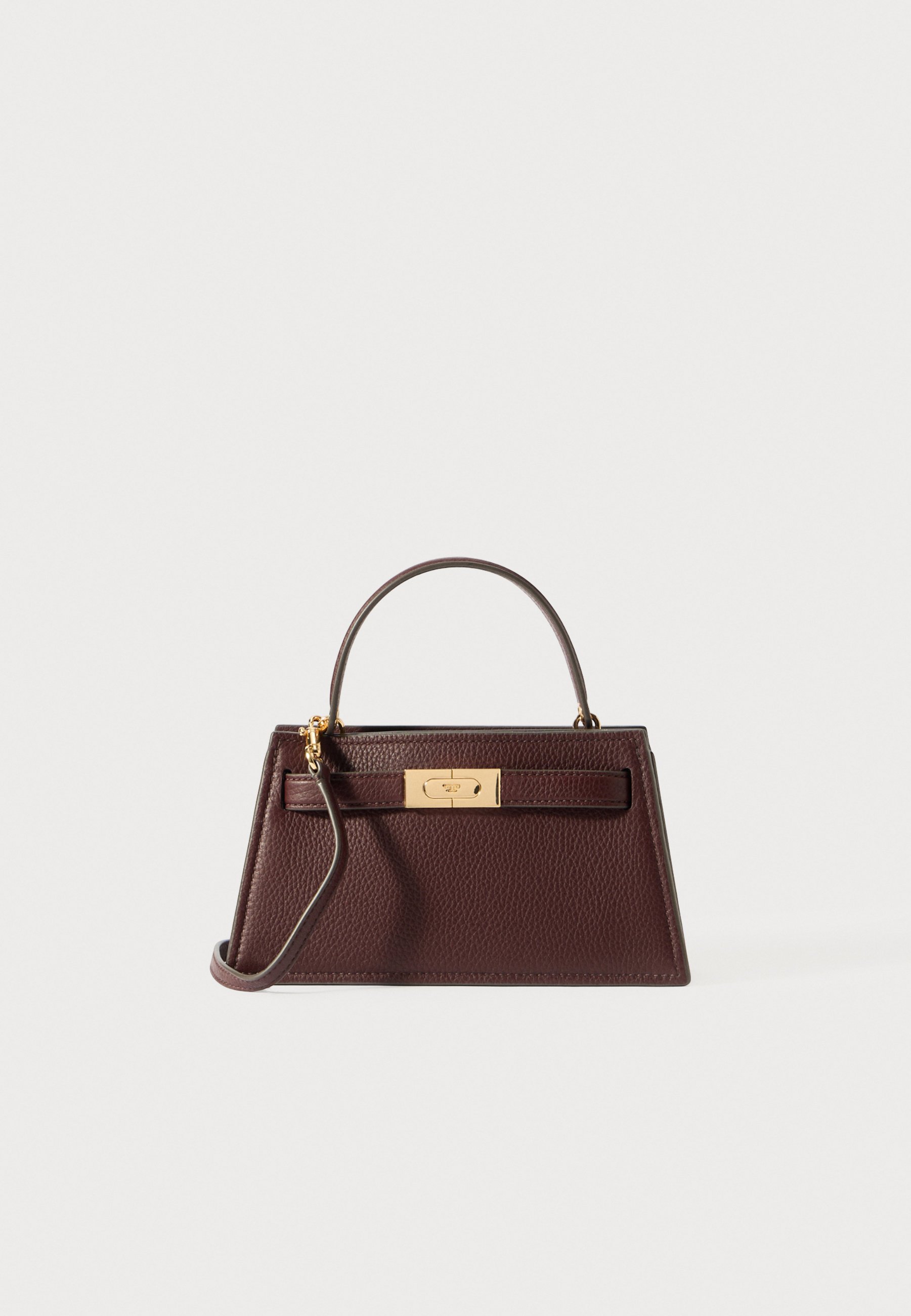 Tory Burch LEE RADZIWILL PEBBLE MINI TOP HANDLE - Handbag - dark
