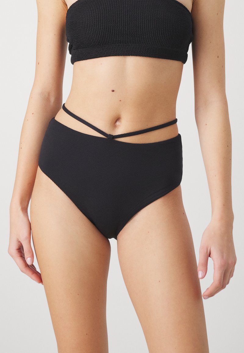 HUGO RED LABEL HIGH WAIST - Spodný diel bikín - black