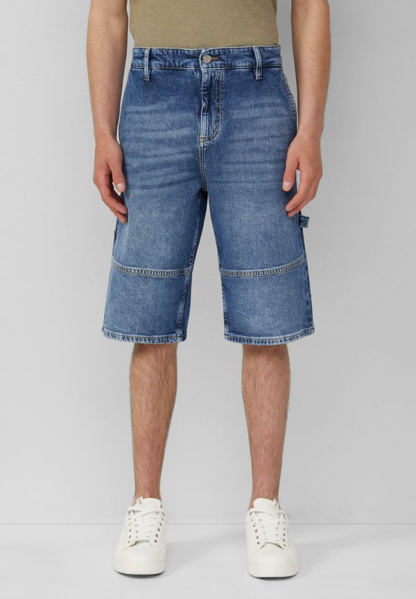 RELAXED FIT - Jeans Shorts - blau