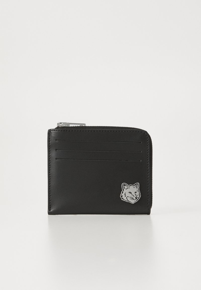 Maison Kitsuné FOX HEAD ZIPPED CARDHOLDER UNISEX - Wallet - black