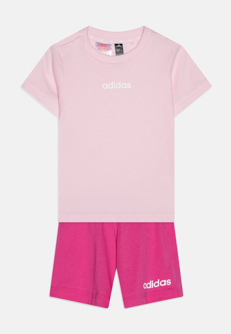 adidas Performance - ESSENTIALS UNISEX SET  - Survêtement - clear pink/white, Agrandir