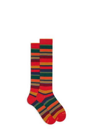 STRIPES - Calzettoni - mottled red