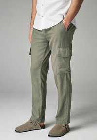 Next ELASTICATED DRAWSTRING  - REGULAR FIT - Kargopüksid - khaki green
