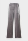 VIESSA SHIMMER WIDE PANT - Wide leg - silver-coloured