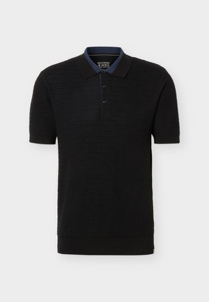 Scotch & Soda, STRUCTURED KNITTED REGULAR FIT - Polo - meteorite