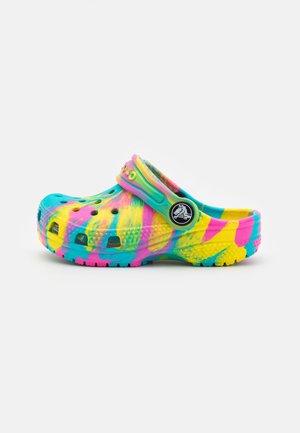 CLASSIC MARBLED - Chanclas de baño - digital aqua/multi-coloured