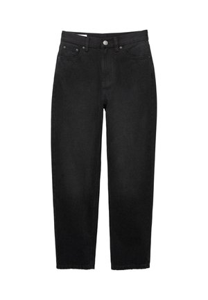 PULL&BEAR, HIGH-WAIST - MOM JEANS < - Jean Mom - black