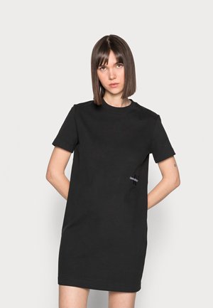 OFFPLACED MONOGRAM DRESS - Jersey dress - black