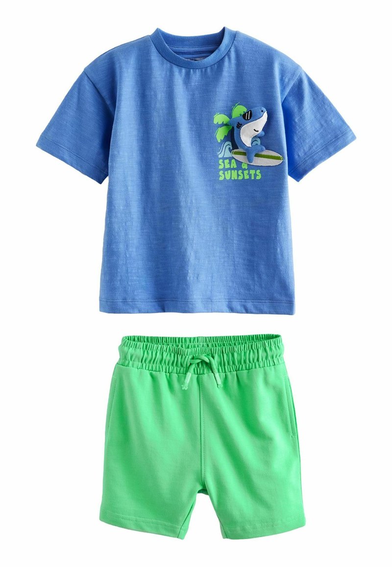 Next CHARACTER SET REGULAR FIT - Verryttelyhousut - blue green