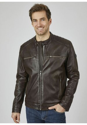 Amadeo - Veste en cuir - dunkelbraun