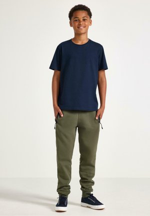 Lindex, LINDEX JOGGERS WITH BRUSHED INSIDE LINDEX - Pantaloni sportivi - dark dusty khaki