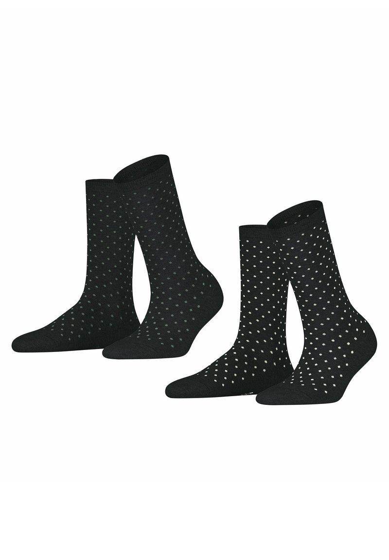 Esprit FINE DOT 2-PACK - Socken - black