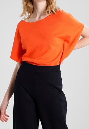 T-shirt med print - orange
