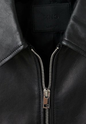 Mango, ADULT - Veste en cuir - black