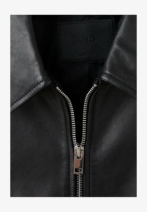 Mango, ADULT - Veste en cuir - black