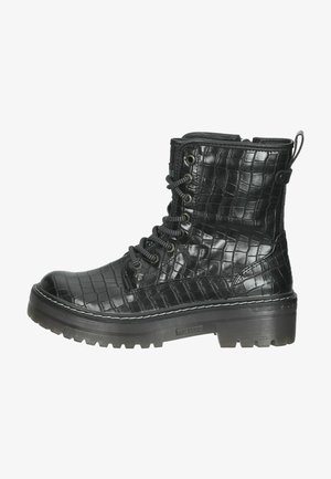 Platform ankle boots - schwarz