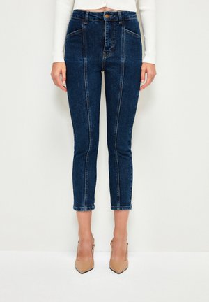 STITCH DETAILED - Jean slim - navy blue