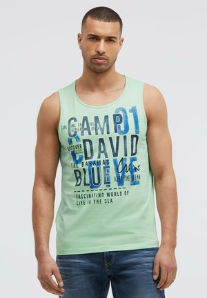 Camp David, CAMP DAVID MUSKELSHIRT MIT LOGO PRINTS - Top - light mint
