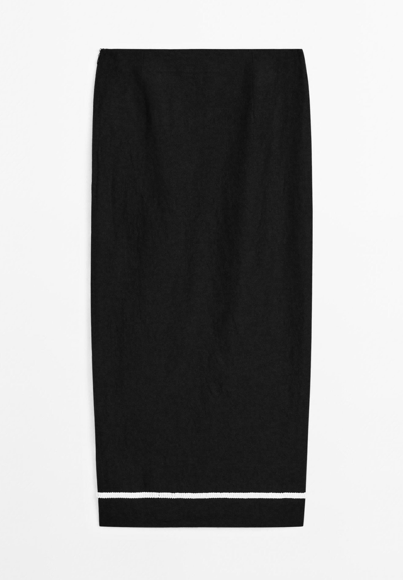 Massimo Dutti MIDI WITH CONTRAST EMBROIDERY - Wrap skirt Massimo Dutti MIDI WITH CONTRAST EMBROIDERY - Wrap skirt