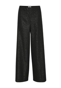 CAHLINA CORINNE WIDE LONG - Pantalones - gun metal