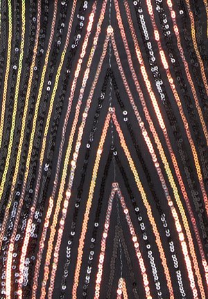 Goddiva TWO TONED V NECK SEQUIN MAXI - Robe de cocktail - black