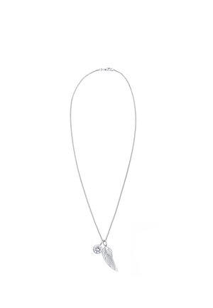 SPARKLING BASIC ANGLE WING - MIT KRISTALLEN VON SWAROVSKI® - Halskæder - silver-coloured