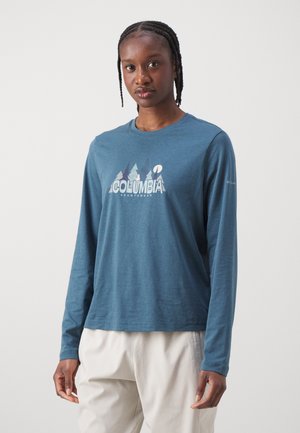 Columbia RUBY SPRINGS™ GRAPHIC TEE - Long sleeved top - everblue