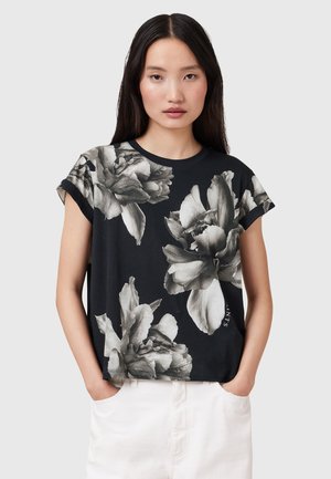 AllSaints ANNA - Print T-shirt - ione black
