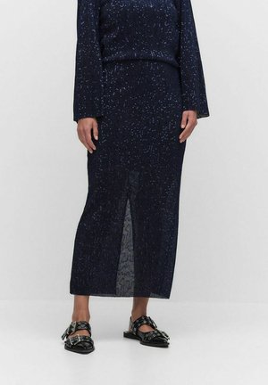 Cadenza sequin maxi skirt - Maksihame - dark navy