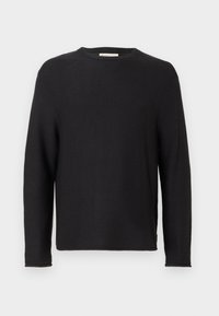 RELAXED STRUCTURE CREWNECK - Strickpullover - night watch black