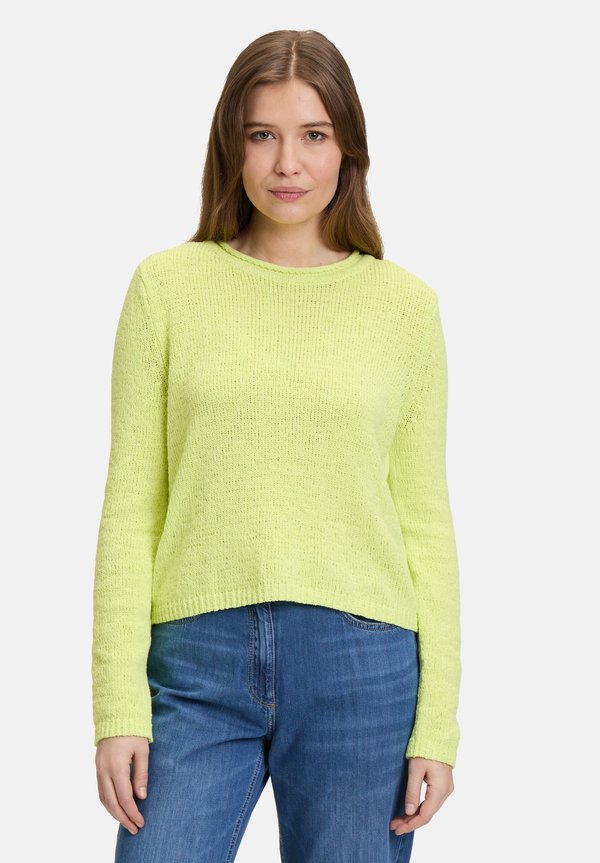 GROB MIT EFFEKT - Strickpullover - hellgrün