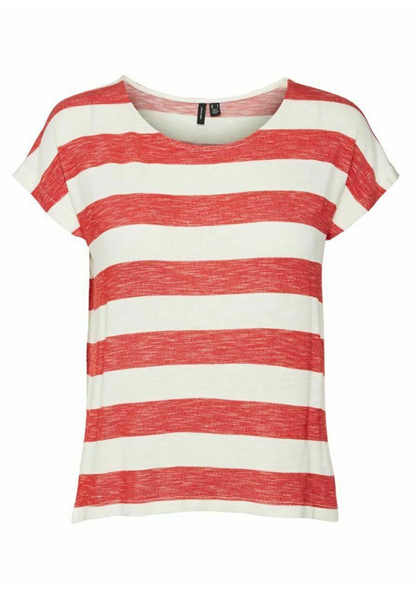 VMWIDE STRIPE  - Print T-shirt - goji berry4