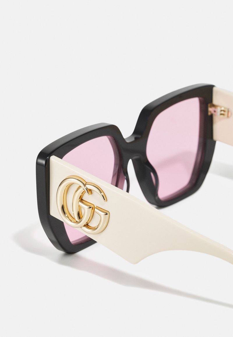 gucci black and white sunglasses