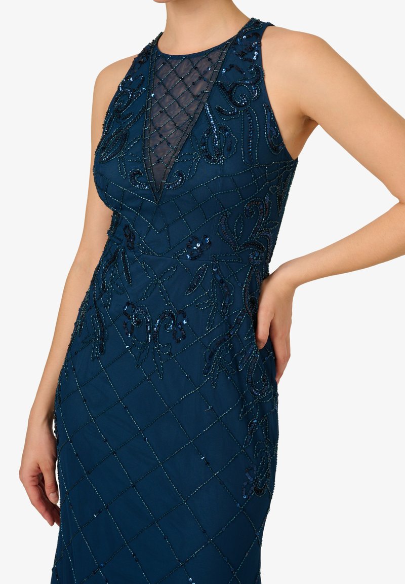 Adrianna Papell BEAD HALTER LONG - Occasion wear - deep blue/dark blue -  Zalando