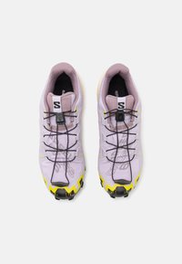 Salomon SPEEDCROSS 6 - Pantofi alergare trail - orchid petal/black/sulphur spring