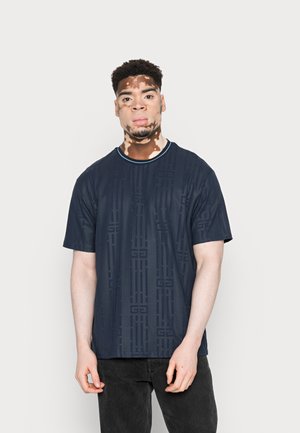 ABALO TEE - T-shirt con stampa - navy/sky blue