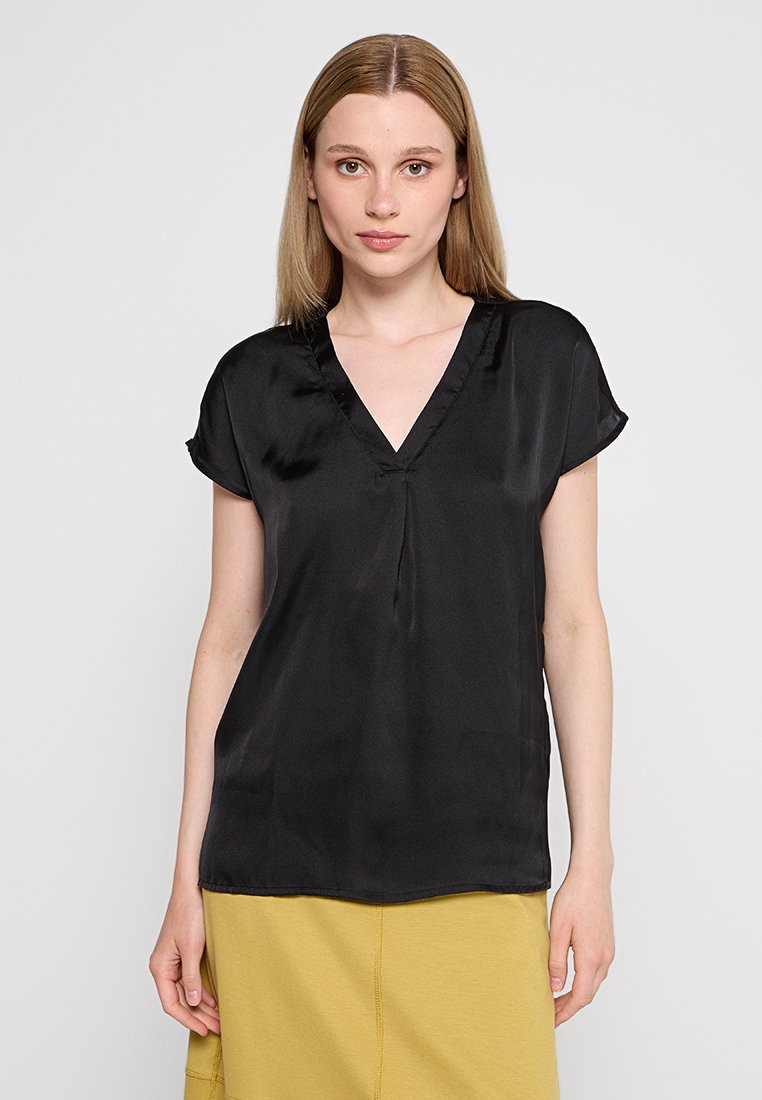 United Colors of Benetton T-shirt basic zwart United Colors of Benetton T-shirt basic zwart