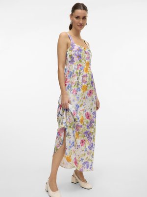 Vero Moda VMFLORA - Maxikjole - bright white