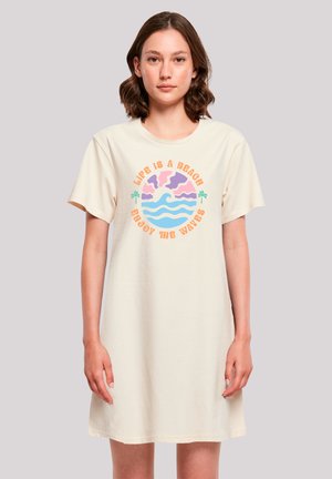 LIFE IS A BEACH ENJOY THE WAVES - Jersey dress - whitesand